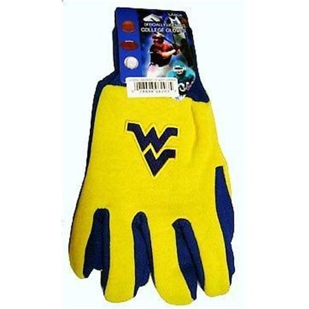 West Virginia Mountaineers Two Tone Gloves - Adult